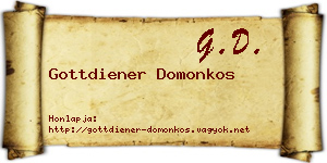 Gottdiener Domonkos névjegykártya